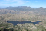 23.12.2018: Gran Canaria - Blick vom Morro de la Hierba ber den Stausee Chira