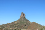 26.12.2018: Gran Canaria - Blick von der GC 60 zwischen Ayacata und Tejeda auf den Roque Bentayga