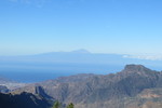 31.12.2018: Gran Canaria - Blick von unterhalb des Roque Nublo zum Pico del Teide