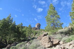 31.12.2018: Gran Canaria - Blick vom Weg zwischen Roque Nublo und La Culata zum Roque Nublo