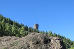 31.12.2018: Gran Canaria - Blick vom Weg zwischen La Culata und La Goleta zum Roque Nublo