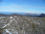 31.12.2008: Mallorca - Blick über die Gipfel oberhalb des Stausees Cúber aufs Mittelmeer