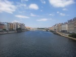 25.07.2026: Sonstiges - Blick von der Passarelle Paul Couturier in Lyon auf die Saône flussaufwärts