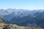 07.08.2026: Pyrenäen - Vallée d'Aspe - Blick über die Gipfel nahe des Lac Bersau
