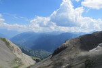 25.07.2018: Montgenèvre - Blick vom Col du Chaberton nach Italien