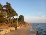 15.08.2025: Zadar und Umgebung - Strand in Zadar am Abend