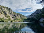 18.08.2025: Canyon der Krupa - Blick von der Kudinbrcke flussaufwrts