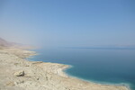 17.08.2023: Totes Meer und Umgebung - Blick vom Highway 90 ber das Nordbecken des Toten Meeres