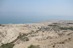 18.08.2023: Totes Meer und Umgebung - Blick von den Hhen der Oase En Gedi zum Toten Meer