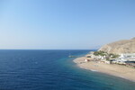 21.08.2023: Rotes Meer - Blick von der Aussichtsplattform des Aquariums in Eilat in Richtung Sden