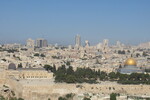 24.08.2023: Jerusalem und Umgebung - Blick vom lberg auf Al-Aqsa-Moschee und Felsendom
