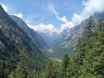 26.06.2026: Veltin, Chiavennatal und Comer See - Blick vom Aussichtspunkt Belvedere am Aufstieg zur Casera Pioda ins Val di Mello