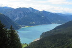 23.07.2024: Sdtirol - Vinschgau - Blick von der Rescher Alm auf den Reschensee