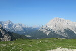 19.07.2021: Dolomiten - Blick vom Rifugio Auronzo nahe der Drei Zinnen zum Misurinasee