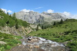 26.07.2021: Dolomiten - Blick vom Weg zur Rotewand über den Staller Sattel