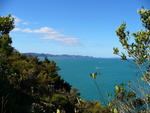 25.02.2006: Coromandel-Halbinsel - Blick vom Shakespear Point ber die Mercury Bay