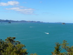 25.02.2006: Coromandel-Halbinsel - Blick vom Shakespear Point ber die Mercury Bay