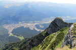 19.08.2017: Nationalpark Bucegi - Blick vom Heldenkreuz auf Bușteni im Prahova-Tal