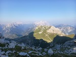 11.08.2025: Blick vom Aufstieg zum Mangart nach Sdwesten