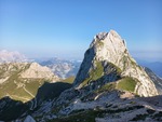 11.08.2025: Blick vom Aufstieg zum Mangart nach Westen