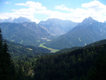 01.08.2007: Blick vom Berg Ofen am Dreiländereck SI/AT/IT in Richtung Österreich