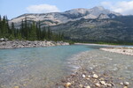 21.07.2017: Jasper National Park - Snaring River kurz vor der Mndung in den Athabasca River