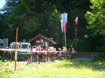 18.07.2006: Grenzbergang an der Stelle, wo die Grenze den Fluss verlsst