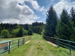 29.05.2025: Grenzbergang Khnhaide, Blickrichtung CZ