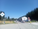 09.08.2025: Grenzbergang am Wurzenpass, Blick in Richtung Slowenien