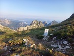 11.08.2025: Grenzstein nahe des Mangart