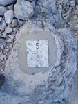 11.08.2025: Grenzmarkierung auf einem Felsen nahe des Mangart