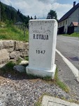 11.08.2025: Grenzstein am Predilpass, italienische Seite