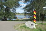 03.09.2022: deutsche Grenzsule an der Oder bei Brieskow-Finkenheerd