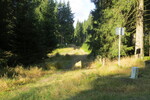 16.10.2016: vom Hirschleckenweg nach Tschechien abzweigender Wanderweg