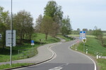 01.05.2024: dieselbe Stelle wie am 27.05.2007 nach dem Bau der neuen Strae von Fleien (Plesná) zur B 92; Blickrichtung DE