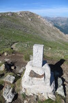 27.07.2018: Grenzstein IT/FR am Col du Fer in den Seealpen