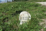 27.07.2021: Grenzstein nahe des Carl-von-Stahl-Hauses, sterreichische Seite