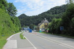 30.07.2021: Grenzbergang an der Bundesstrae 305, Blick in Richtung sterreich