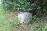 30.07.2021: Grenzstein an der Bundesstrae 305, deutsche Seite