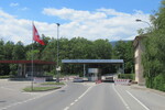 10.07.2022: Grenzbergang Divonne-les-Bains – Chavannes-de-Bogis, Blickrichtung FR