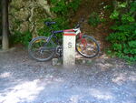 18.07.2006: Grenzstein am slowakischen Ufer